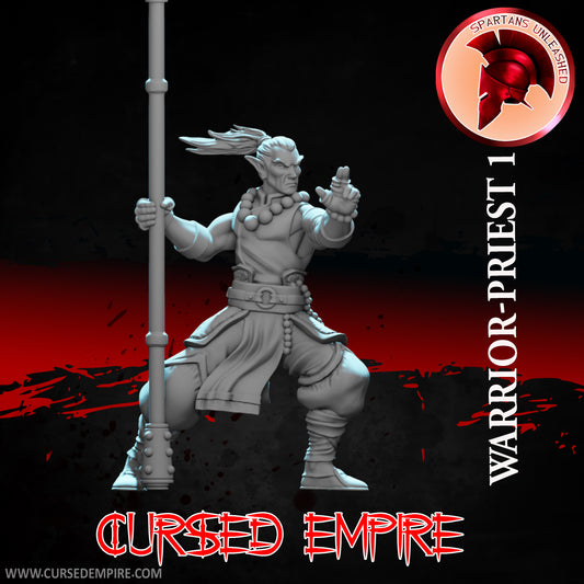 RPG/Tabletop Gaming Miniature - Warrior-Priest 1 - Unpainted