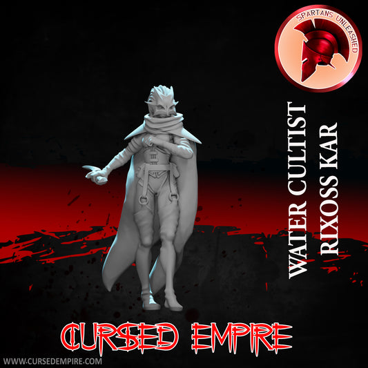 RPG/Tabletop Gaming Miniature - Water Cultist Rixoss Kar - Unpainted