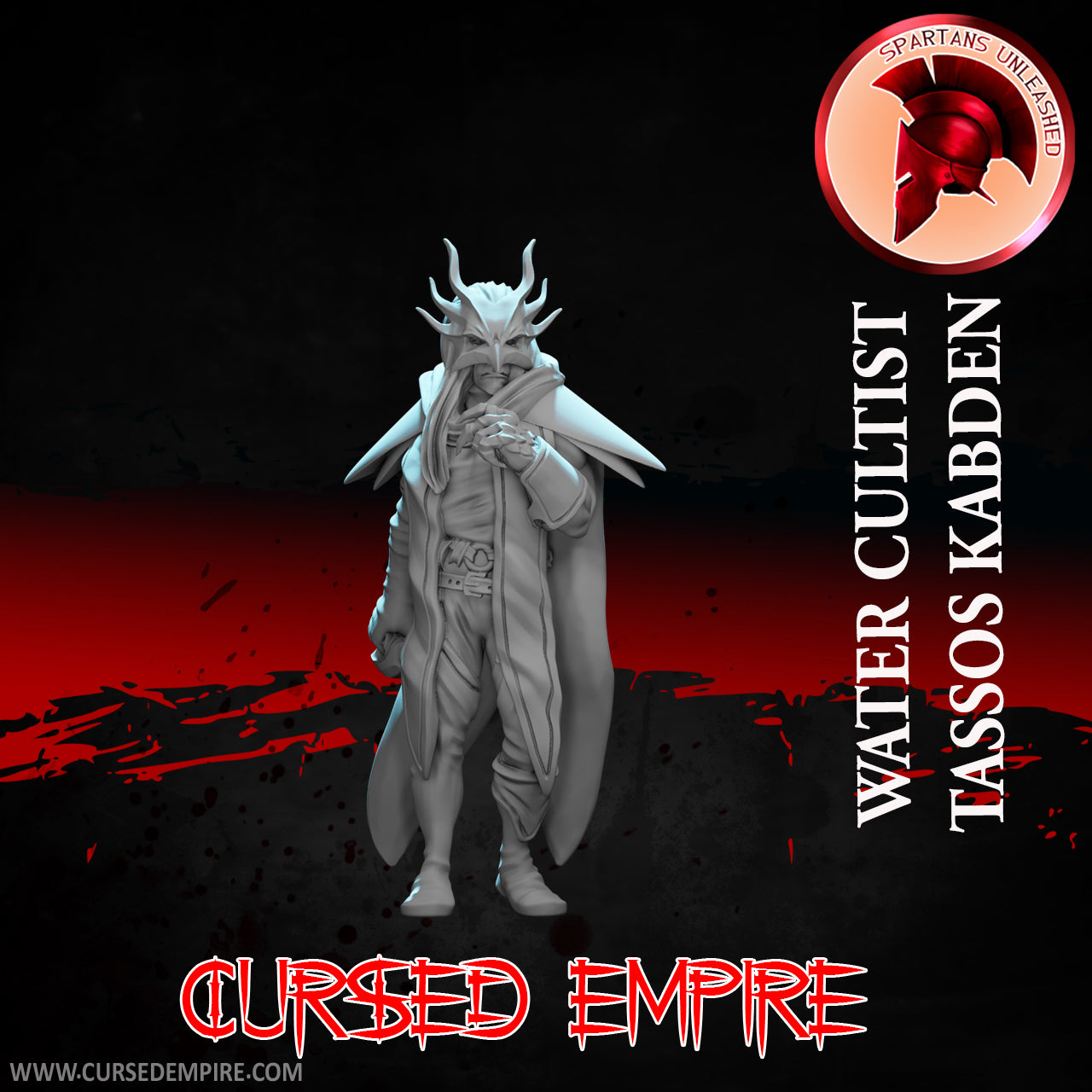 RPG/Tabletop Gaming Miniature - Water Cultist Tassos Kabden - Unpainted