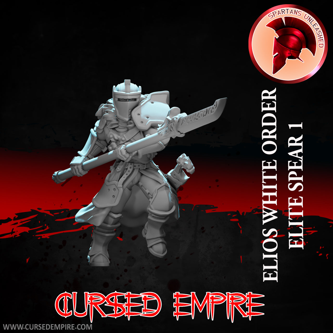 White Order Elite Halberdiers Set 1 - Miniatures - Set of 9