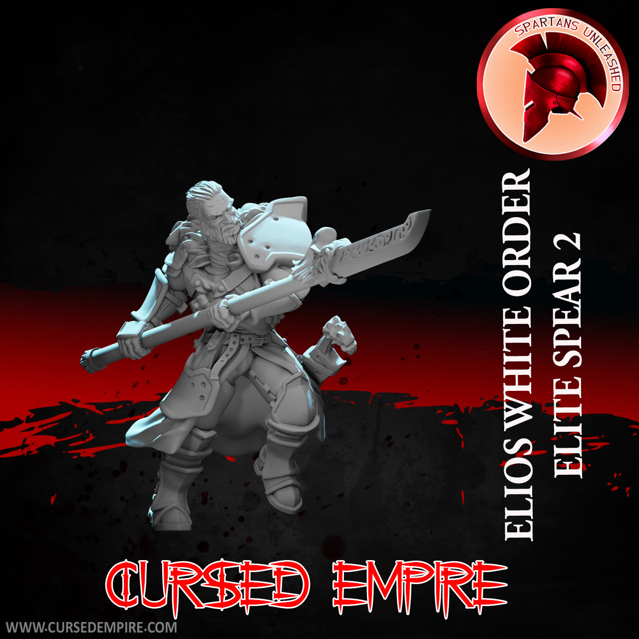 White Order Elite Halberdiers Set 1 - Miniatures - Set of 9
