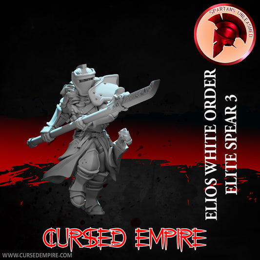 RPG/Tabletop Gaming Miniature - White Order Elios Elite 3 - Unpainted