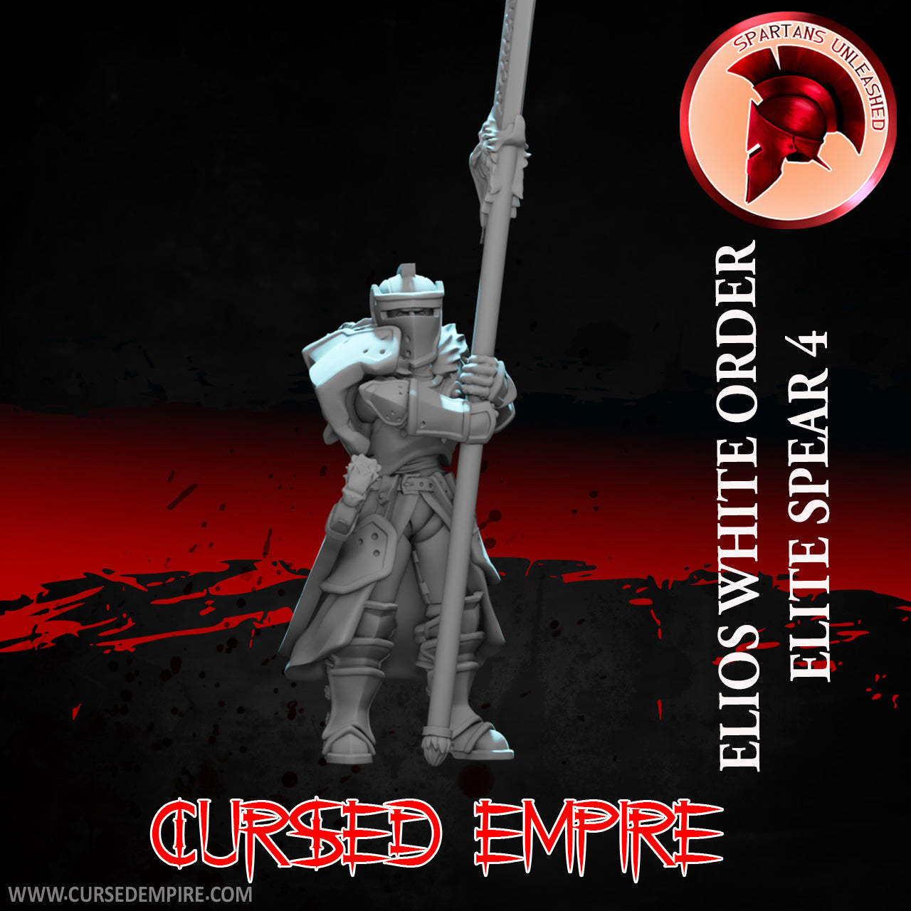 White Order Elite Halberdiers Set 1 - Miniatures - Set of 9