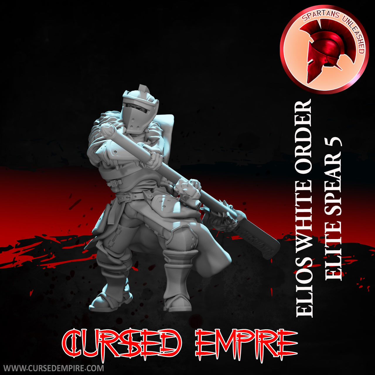 White Order Elite Halberdiers Set 1 - Miniatures - Set of 9
