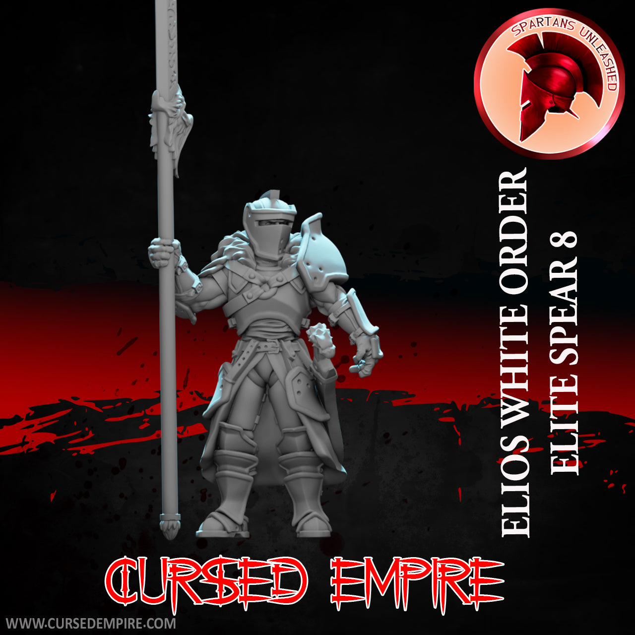 White Order Elite Halberdiers Set 1 - Miniatures - Set of 9