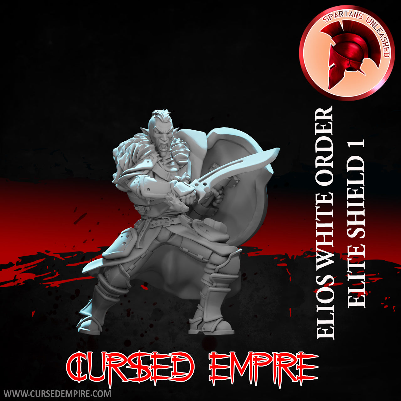 White Order Elite Shields Set 1 - Miniatures - Set of 9
