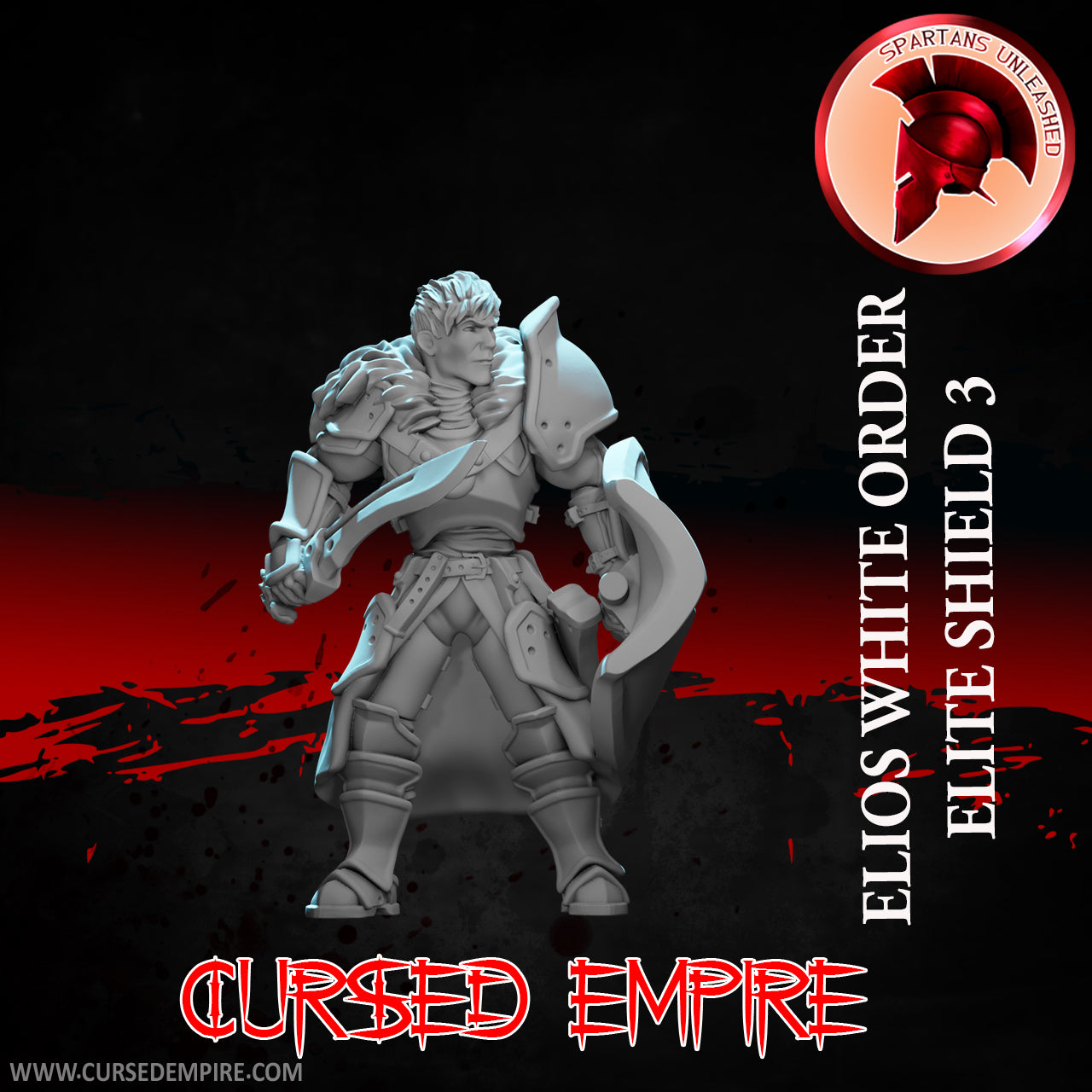 White Order Elite Shields Set 1 - Miniatures - Set of 9
