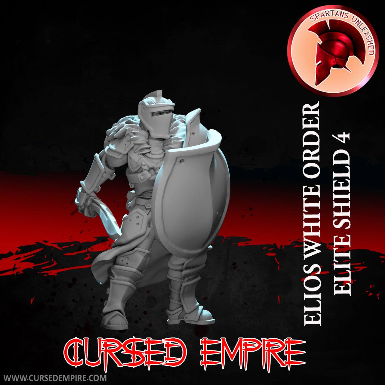 White Order Elite Shields Set 1 - Miniatures - Set of 9