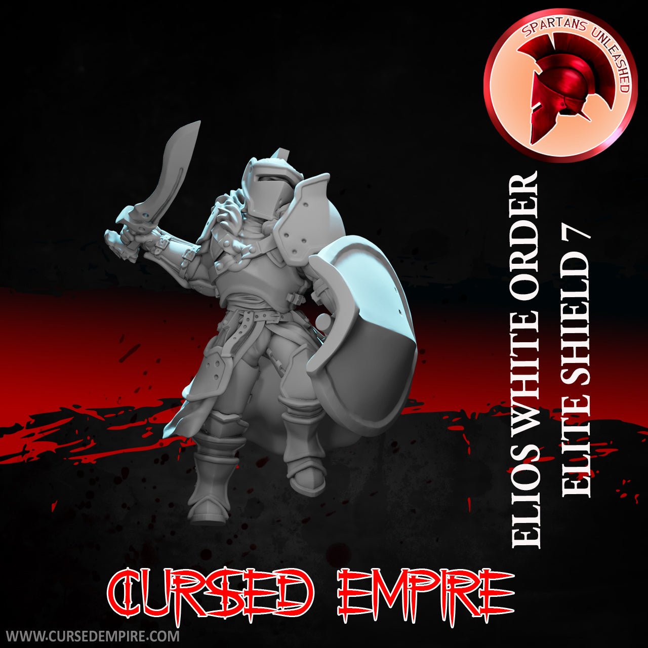 White Order Elite Shields Set 1 - Miniatures - Set of 9