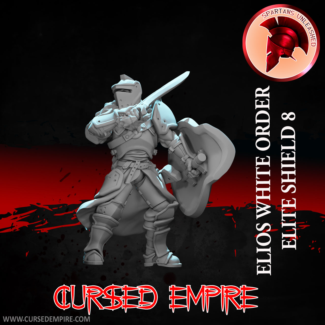 White Order Elite Shields Set 1 - Miniatures - Set of 9