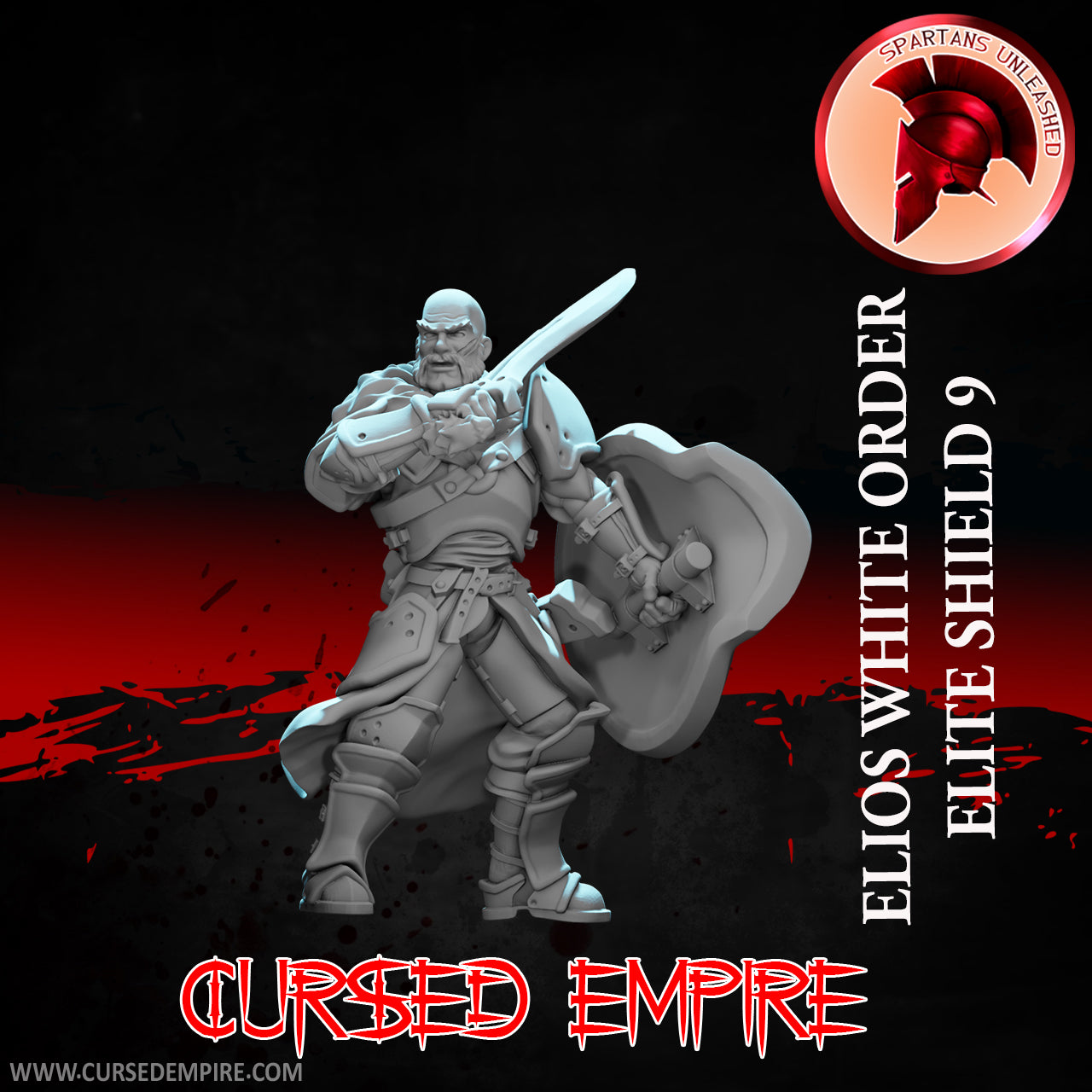 White Order Elite Shields Set 1 - Miniatures - Set of 9