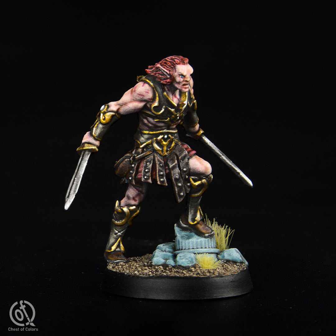 RPG/Tabletop Gaming Miniature - Tyra Knight Tarn Dusk Eyes Triss - Unpainted