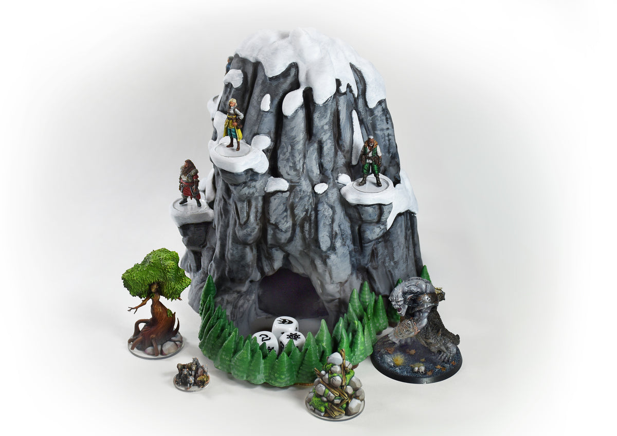 Ascendia Mountain Dice Tower & Miniatures Display Piece