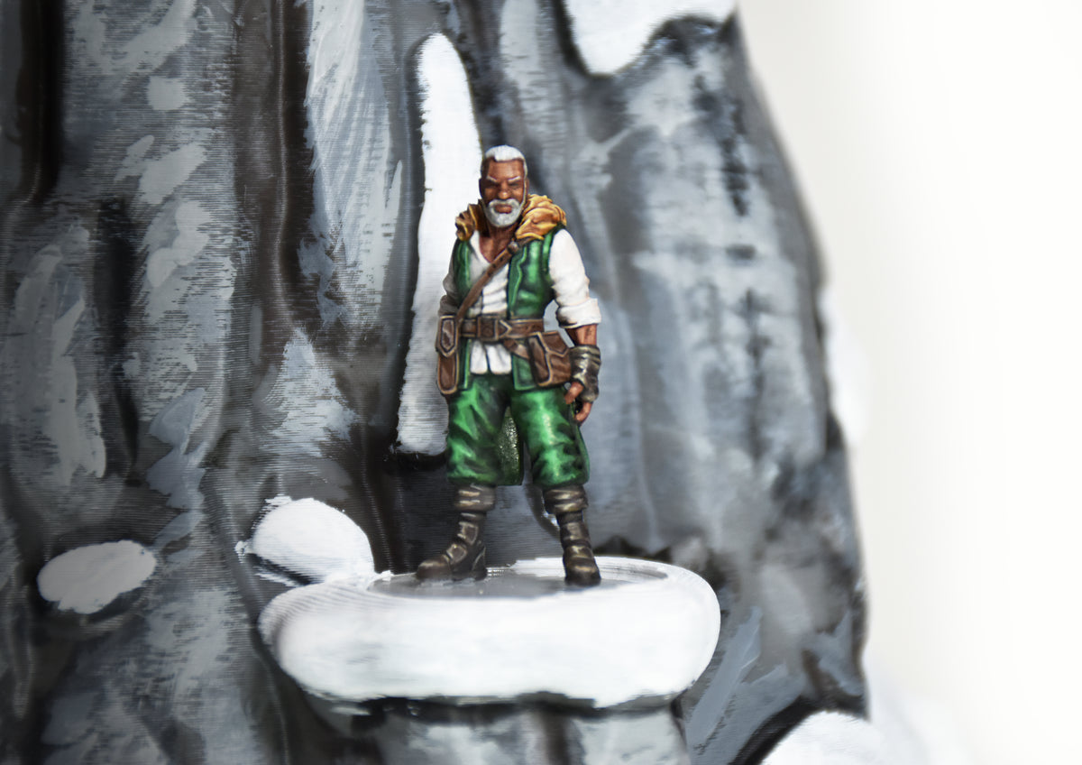Ascendia Mountain Dice Tower & Miniatures Display Piece