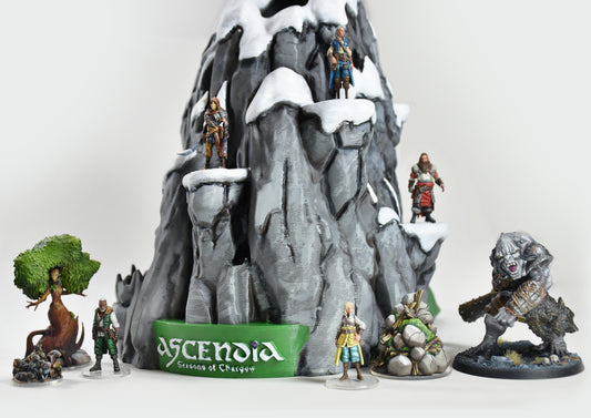 Ascendia Mountain Dice Tower & Miniatures Display Piece