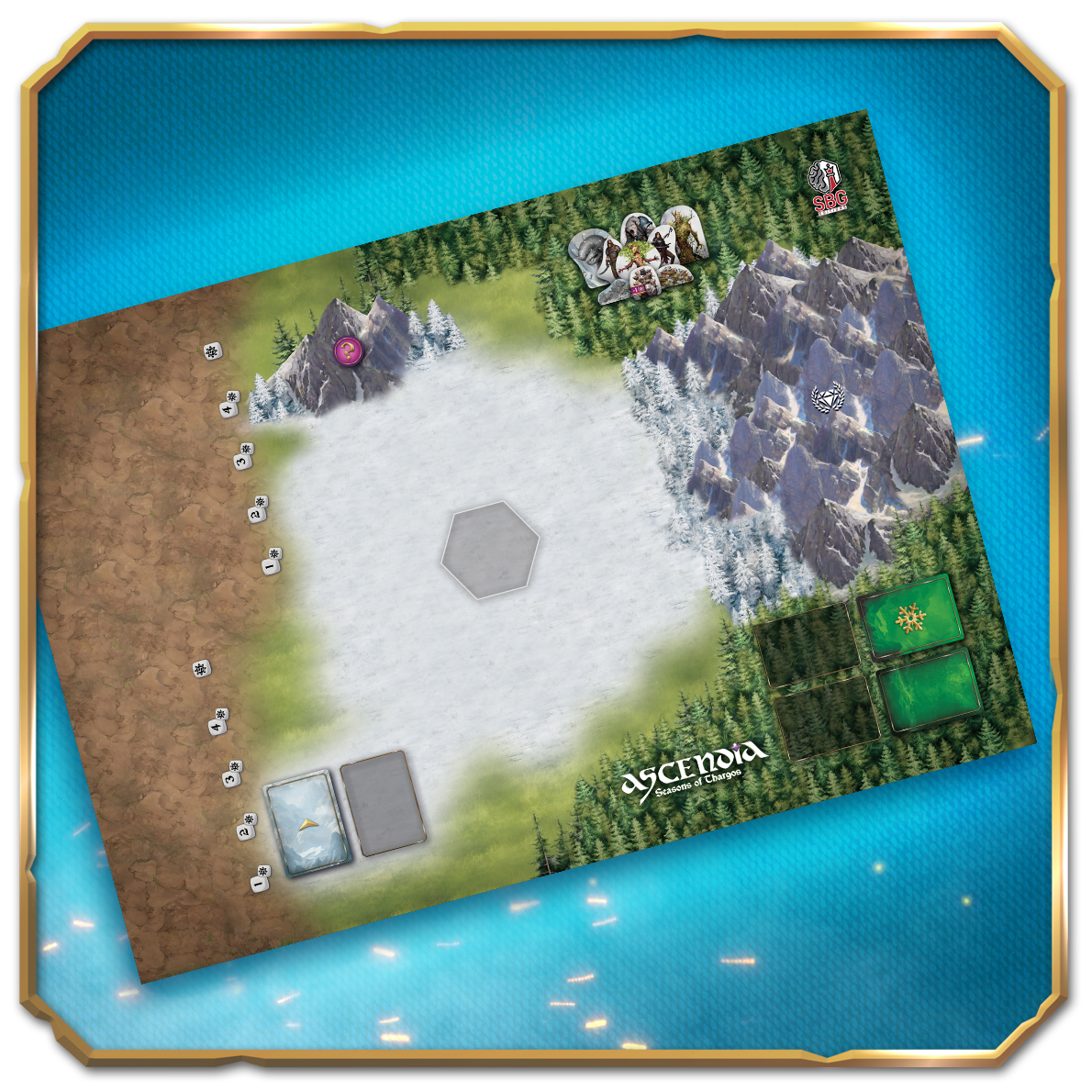Ascendia - large neoprene gaming mat