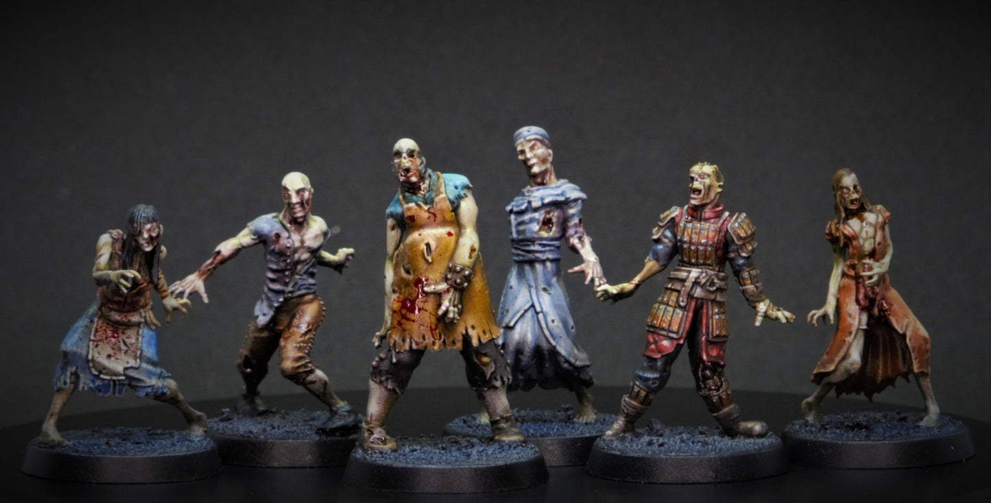 Miniatures Zombies - Ensemble de 6