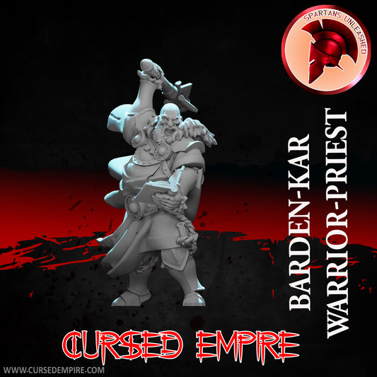 RPG/Tabletop Gaming Miniature - Warrior-Priest - Barden Kar - Unpainted