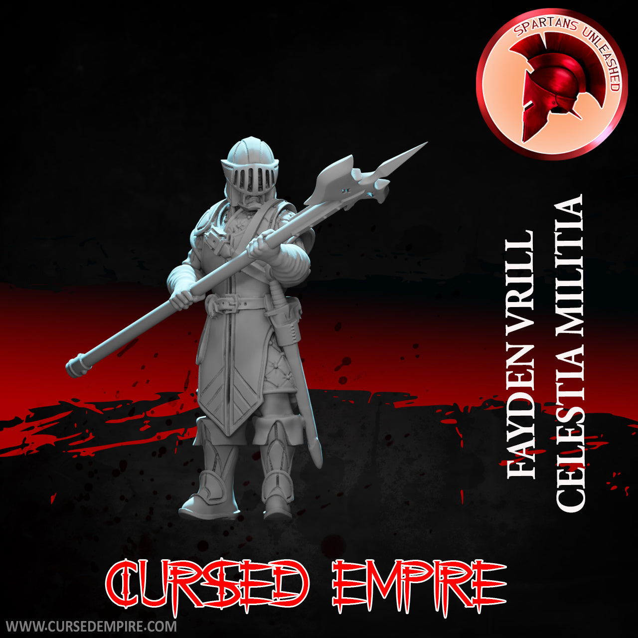 Miniature de jeu RPG/Tabletop - Celestia Militia - Fayden Vrill - Non peint