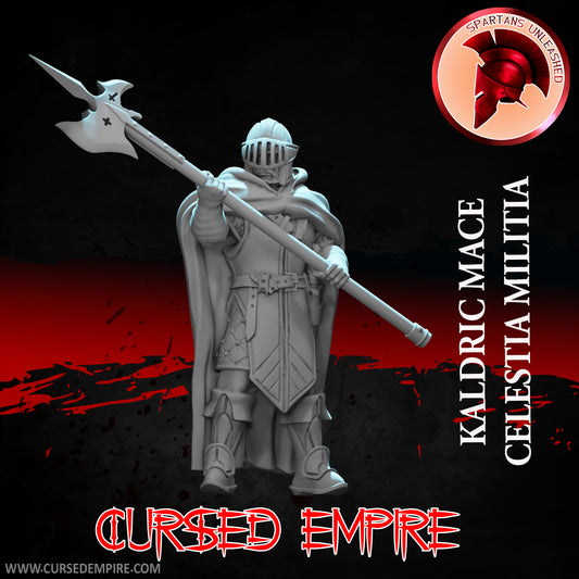 RPG/Tabletop Gaming Miniature - Celestia Militia - Kaldric Mace - Non peint