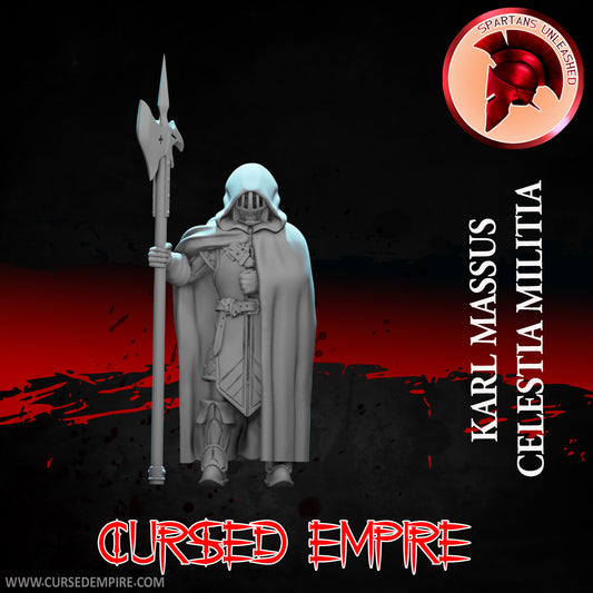 RPG/Tabletop Gaming Miniature - Celestia Militia - Karl Massus - Unpainted