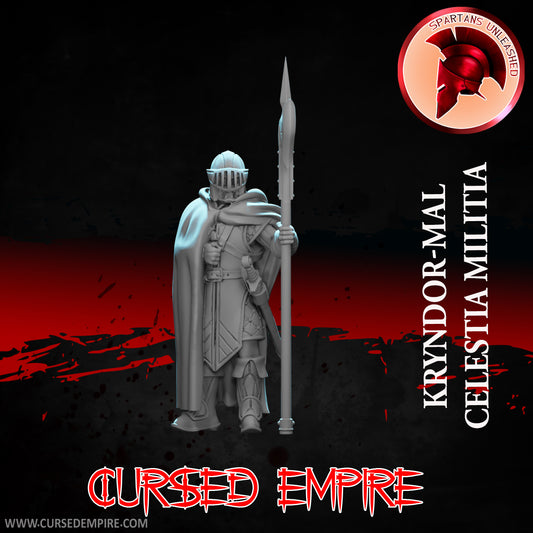 RPG/Tabletop Gaming Miniature - Celestia Militia - Kryndor-Mal - Unpainted