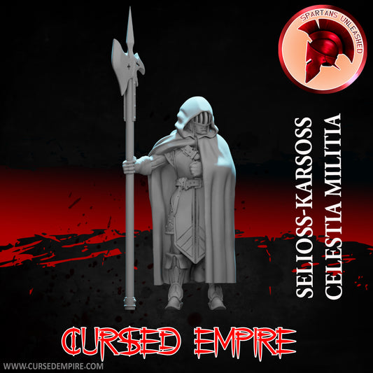 RPG/Tabletop Gaming Miniature - Celestia Militia - Selioss-Karsoss - Unpainted