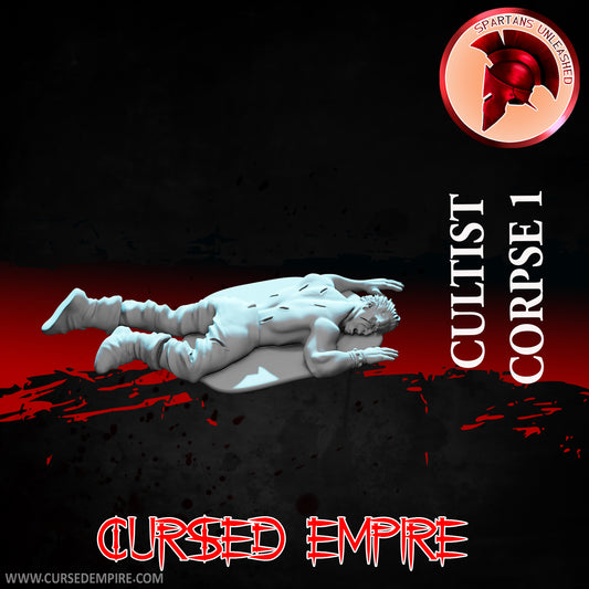 RPG/Tabletop Gaming Miniature - Cultist Corpse 1 - Unpainted