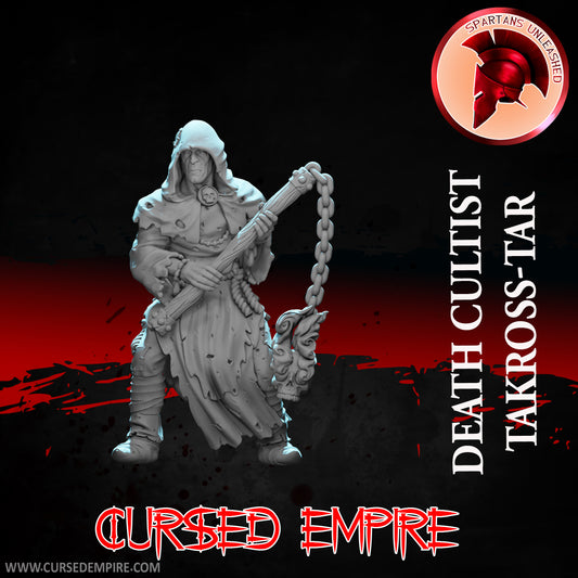 RPG/Tabletop Gaming Miniature - Death Cultist - Takross-Tar - Unpainted