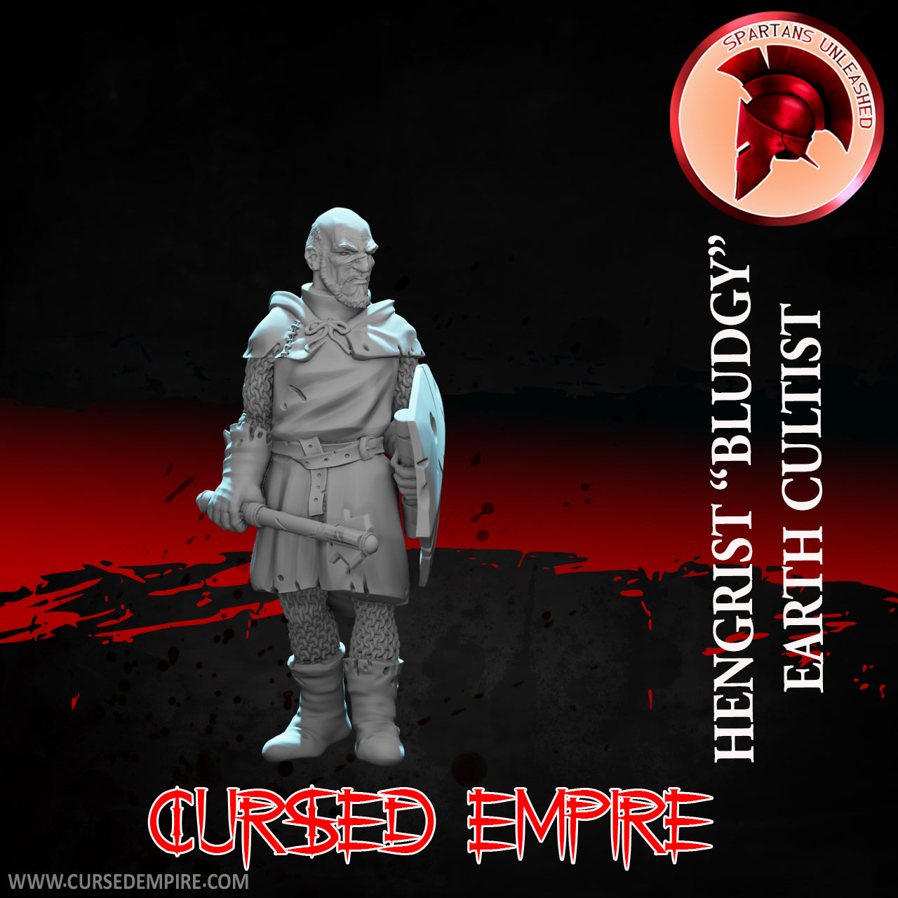 RPG/Tabletop Gaming Miniature - Earth Cultist - Hengrist "Bludgy"- Unpainted