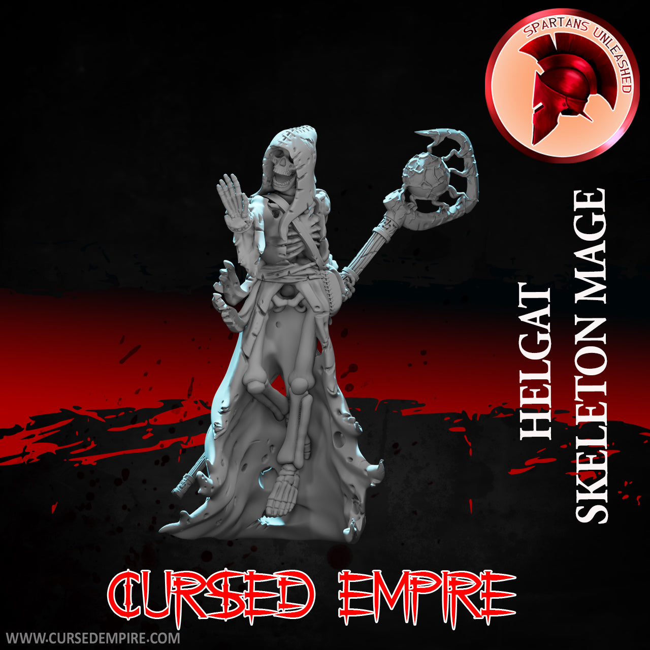 RPG/Tabletop Gaming Miniature - Helgat Skeleton Mage - Unpainted – SBG ...