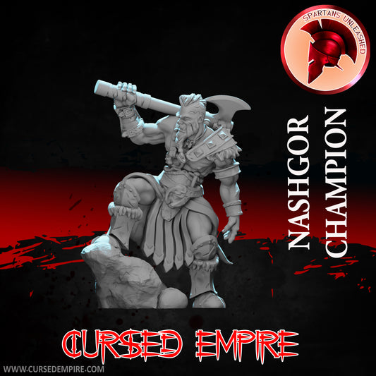 Miniature de jeu RPG/Tabletop - Champion Nashgor - Non peint