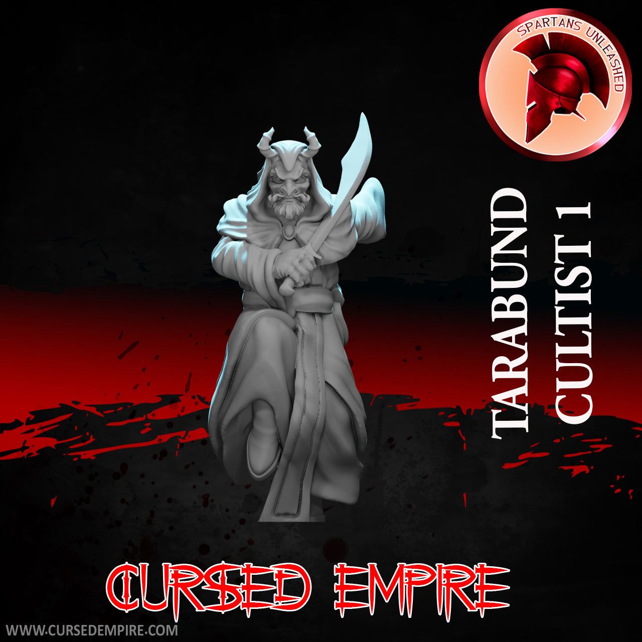 Miniature de jeu RPG/Tabletop - Tarabund Cultist 1 - Non peint