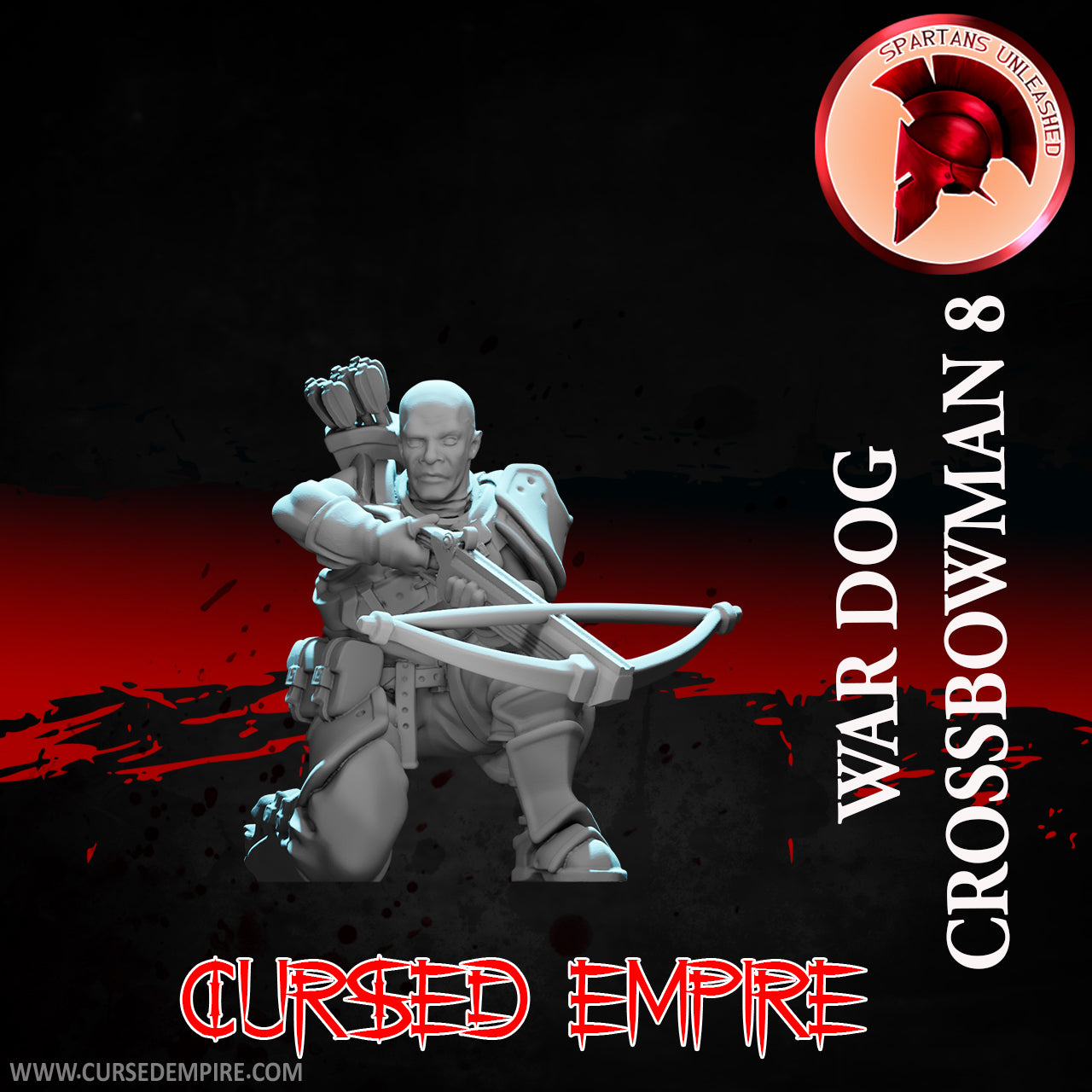 RPG/Tabletop Gaming Miniature - War Dog Crossbowman 8 - Unpainted