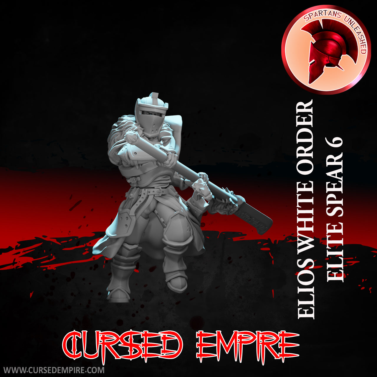 RPG/Tabletop Gaming Miniature - White Order Elios Elite 6 - Unpainted