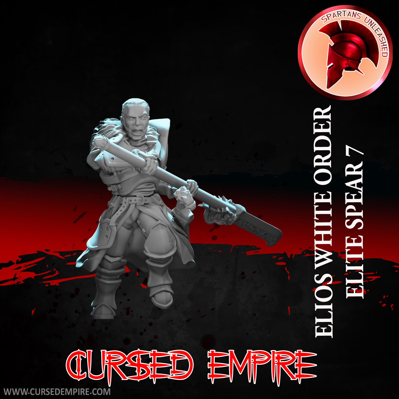 RPG/Tabletop Gaming Miniature - White Order Elios Elite 7 - Unpainted