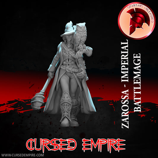 RPG/Tabletop Gaming Miniature - Zarossa Imperial Battle Mage - Unpainted