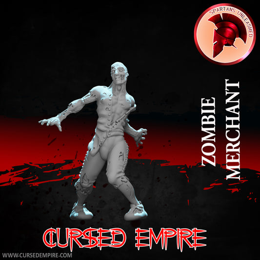 RPG/Tabletop Gaming Miniature - Zombie Merchant - Unpainted