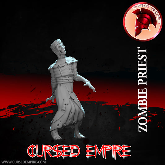 RPG/Tabletop Gaming Miniature - Zombie Priest - Unpainted