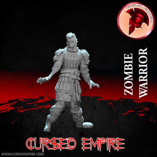 Miniature de jeu RPG/table - Zombie Warrior - Non peint