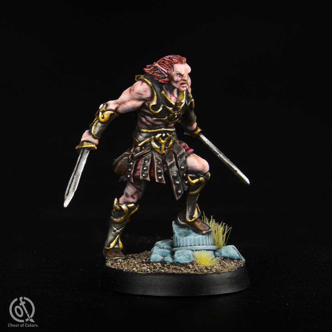 Miniature de jeu RPG/table - Tyra Knight Tarn Dusk Eyes Triss - Non peint